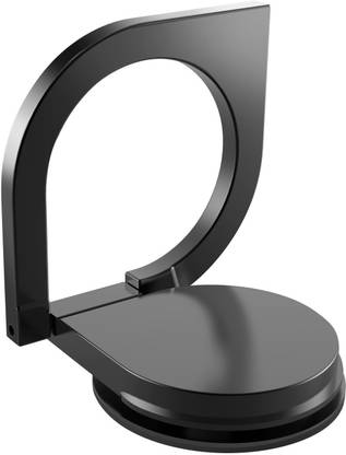 EVERYCOM 360°Rotation Ring Cum Spinner Mobile Phone Metal Kickstand Ring Stand Holder - Black Mobile Holder