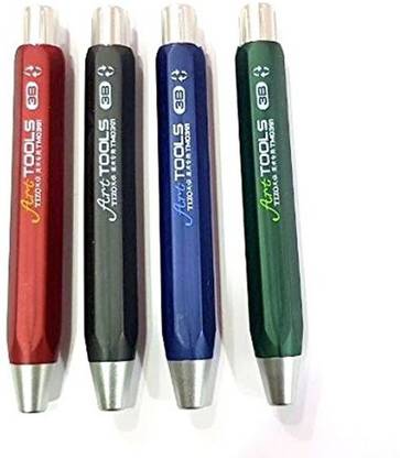 Asint 5.6mm Short HandleTwistable Pencil Twist Up Mechanical Pencil Sketch Pencil Drawing Art Tools Writing Tools 3B, 4B, 6B, 8B Pencil