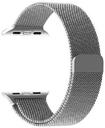 Midkart Apple iWatch 38 mm Silver Milanese Loop Stainless Steel Magnetic Belt Series 1 / 2 / 3 Smart Watch Strap