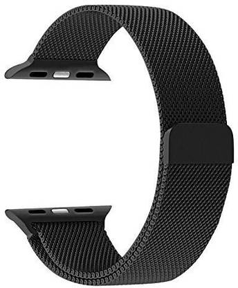 Memore Milanese Magnetic Replacement loop for Apple Watch Series 1 / Series 2 / Series 3 & Edition 38mm Black Smart Watch Strap