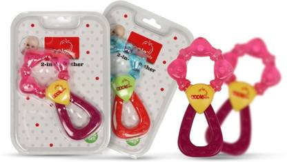 Apple Baby Baby Teether Rattle - Blue Teether
