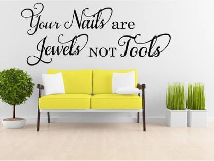 Fantaboy Your Nails Are Jewels Not Tools Quote Wall Decal / Sticker (50 x 80)