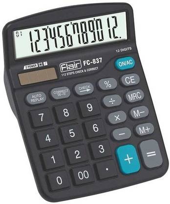FLAIR FC-837 Desktop Series FC837 Basic  Calculator