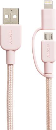 SONY Lightning Cable 1.5 m CP-ABLP150PCWW 1.5m Braided 2 in 1