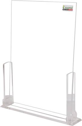 RASPER 1 Compartments Acrylic Acrylic Display Stand Paper Holder (A4 Portrait Size) SDA4118