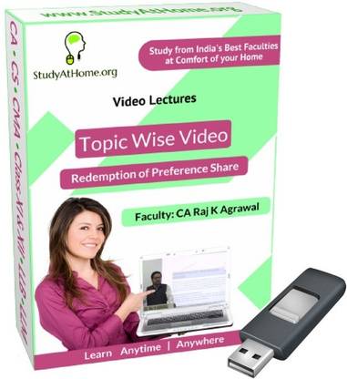 StudyAtHome.org Redemption of Preference Shares (Accounting) Video Lectures