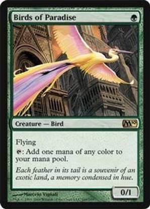 Generic Magic: the Gathering - Birds of Paradise - Magic 2010 - Foil