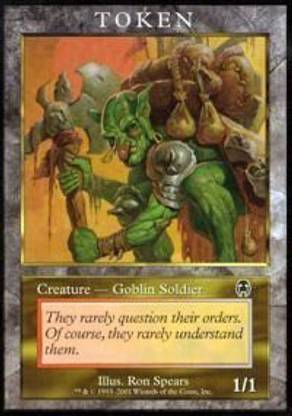 Generic Magic: the Gathering - Goblin Soldier - Tokens - Token Promos