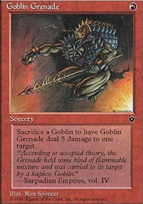 Generic Magic: the Gathering - Goblin Grenade - Fallen Empires