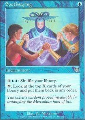Generic Magic: the Gathering - Soothsaying - Mercadian Masques