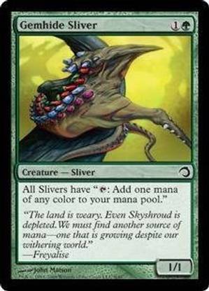 Generic Magic: the Gathering - Gemhide Sliver - Premium Deck Series: Slivers - Foil