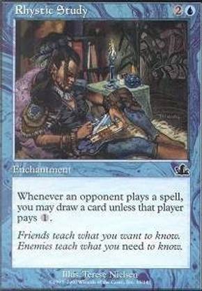 Generic Magic: the Gathering - Rhystic Study - Prophecy - Foil