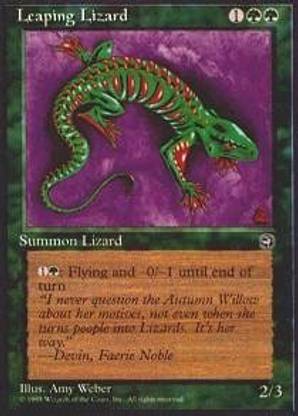 Generic Magic: the Gathering - Leaping Lizard - Homelands