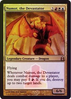 Generic Magic: the Gathering - Numot, the Devastator - Oversized - Commander Oversized Cards