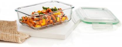 Signoraware Microwave Safe Glass Lunch Box Office Fridge Food Fruits Container Server 1 Containers Lunch Box