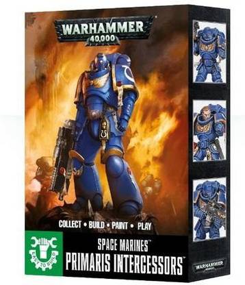 Games Workshop Warhammer 40K Easy To Build Space Marine Primaris Intercessors