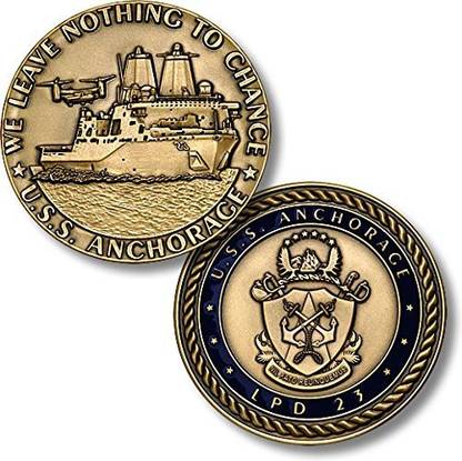 Generic Uss Anchorage (Lpd-23) Challenge Coin