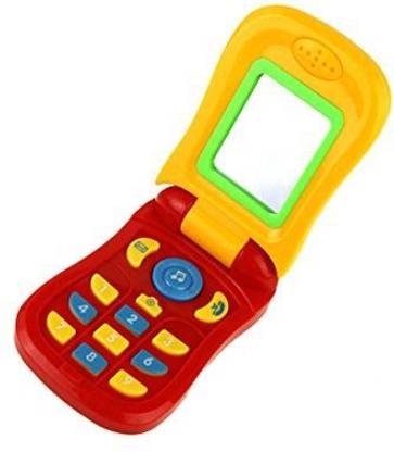 Coolplay Kids First Flip Phone With Mirror, Role Play Sound & Musical Mobile Phone Toy For Baby Toddler -Random Color