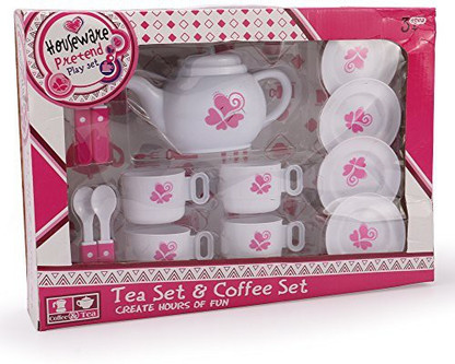 Pink tea set toy clearance