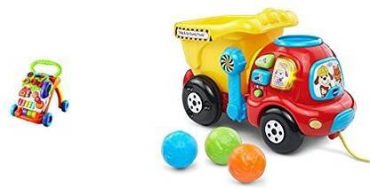 Generic Vtech Sit-To-Stand Learning Walker (Frustration Free Packaging) With Vtech Drop And Go Dump Truck Bundle
