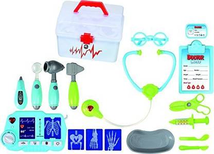 Think Gizmos Doctors Toy Set For Kids Tg663 - Fun Doctors Kit For Toddlers Boys & Girls With 18 Pieces Including X-Ray Machine - Pretend Medical Play Set By Thinkgizmos (Trademark Protected)