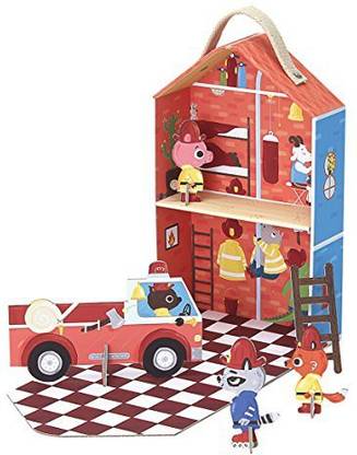 Krooom Captain Furry'S Fire Station Playset