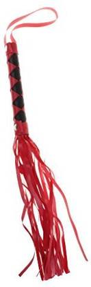 Monkeyjack Adult Handle Whip Flogger Accessories Role Play Prop Hen Night Party Game Toy - Red