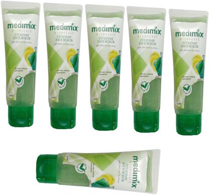 MEDIMIX AYURVEDIC EVERYDAY FACE SCRUB WITH ALOE VERA & LEMON FOR CLEAR RADIANT & GLOWING SKIN Scrub