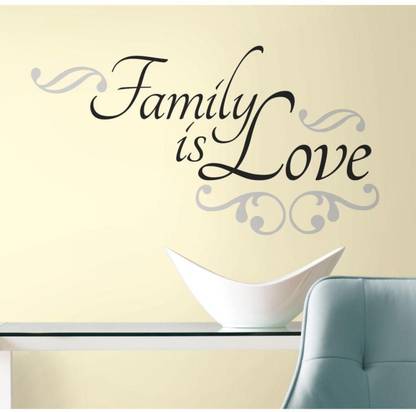 Fantaboy Love My Family Quotes Wall Decal / Sticker (60 x 70)