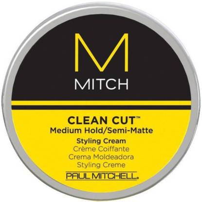 Paul Mitchell Mitch Clean Cut Medium Hold/Semi-Matte Styling Cream for Men, 3 Ounce Hair Cream
