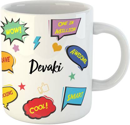ARTBUG Devaki Name Ceramic Coffee Mug