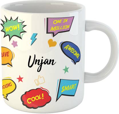 ARTBUG Unjan Name Ceramic Coffee Mug