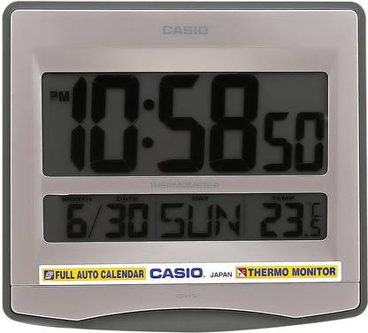 CASIO Digital 19.7 cm X 21.8 cm Wall Clock
