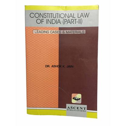 Constitutional Law of India (Part-II)