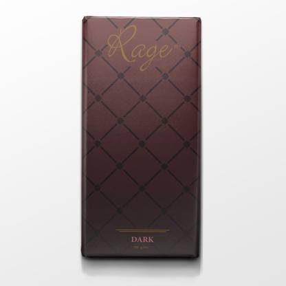 RAGE Dark Chocolate Brown packaging Bars