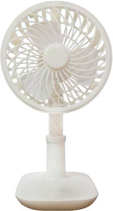 Erry Mini Fan - Soundless ,Portable & Easy To carry Mini Table Fan (Adjustable Hight and 180Degree Rotation) with 1 Year Warranty 90 mm Table Fan