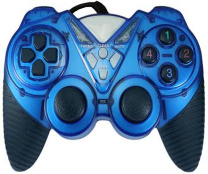 TRAGBARE QHM7487-2V Gaming Gontroller with 2 Joysticks Gamepad (Red, For PC)  Gamepad
