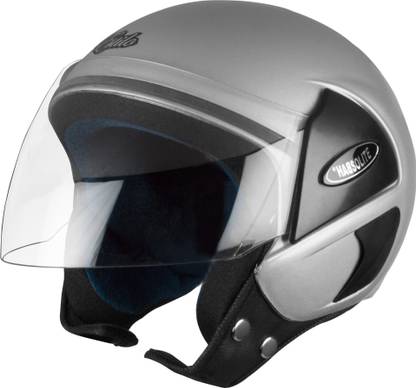 Autofy Open Face Helmet With Scratch Resistant Retractable Visor Motorbike Helmet