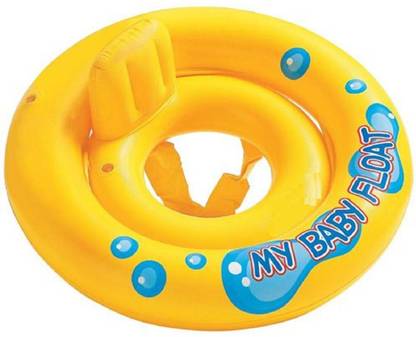 Golden Feather Swimming pool Kids Tyre Tube with Safety 67 Cms Swim Floatation Belt