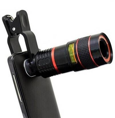 Rewy 8x Zoom Mobile Phone Telescope Clip Lens for iPhone 5 6 6Plus 7 7 plus iphone 8 iphone x iphone 10 Cell Phone Universal Camera Lenses For Mobile Phones . Mobile Phone Lens