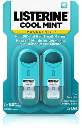 LISTERINE Pocketmist Cool Mint, 2 Count