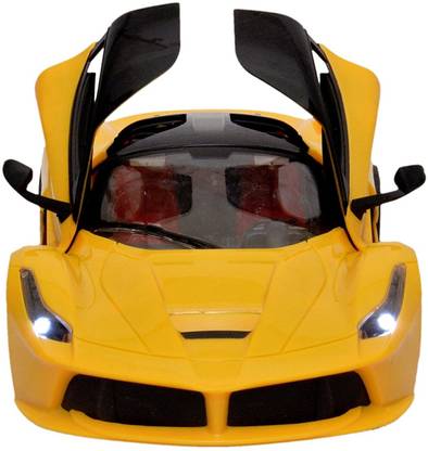 Tickles Remote Controlled Ferrari with Opening Doors,Yellow