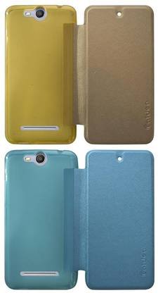 Coverage Flip Cover for Micromax Q392 Canvas Juice 3
