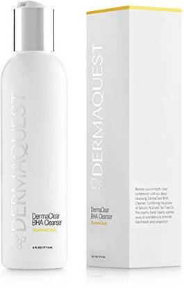 DermaQuest Dermaclear Bha Cleanser Daily Acne Skincare  For Blackheads Pore Minimizing With Salicylic Acid And Tea Tree Oil Face Wash