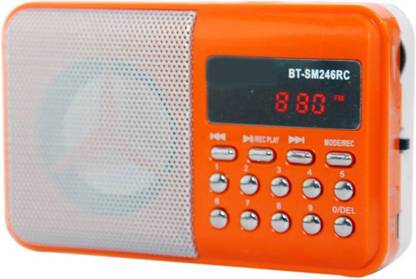 CRETO latest high sound BIT SM246 Fm radio support usb , memory card, aux in , recording FM Radio