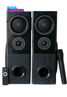 DRR Q2.0 SOUND BLAST TOWER SPEAKERS WITH MIKE Bluetooth Tower Speaker