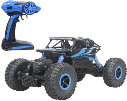 M-Max RC Rock Crawler Vehicle Toy 4 WD Fast Race Monster Off-Road Truck (Blue)