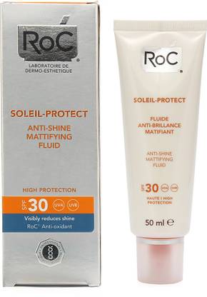 ROC Sunscreen - SPF 50 Soleil-Protcect Anti-Shine Mattifying Fluid.