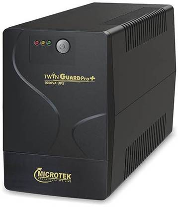Microtek TwinGuard 1000+VA 230 V Line-interactive Tower Model UPS with Overload Protection 3 Outlet Plugs