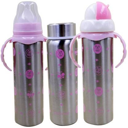 Toys Factory FEEDING BOTTLE S.STEEL 180 ML P - 180 ml